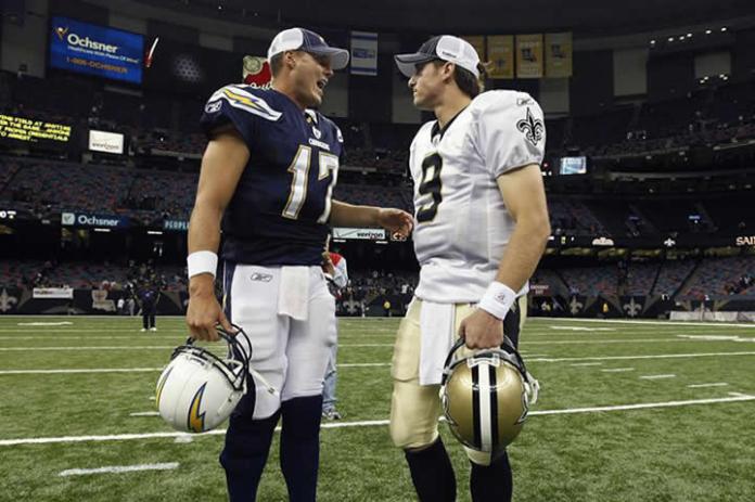 Philip Rivers and Drew Brees